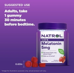 Kẹo Dẻo Ngủ Ngon Natrol Gummies Melatonin 5mg