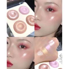 Phấn Bắt Sáng MSYAHO 4 Color Power Highlight Makeup Palette Glitter Eyeshadow Palette Gold Bronze