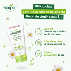 Sữa Rửa mặt Simple Moisturising Facial Wash 150ml