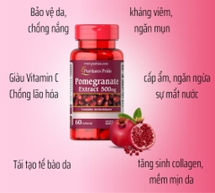 Viên Uống Chống Nắng Puritan’s Pride Pomegranate Extract 250mg Puritan's Pride