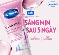 Sữa Dưỡng Thể Vaseline Healthy Bright Gluta Hya Serum Burst Lotion Dewy Radiance 70x