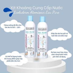 Xịt Khoáng Cấp Ẩm Làm Dịu Da Evoluderm Atomiseur Eau Pure