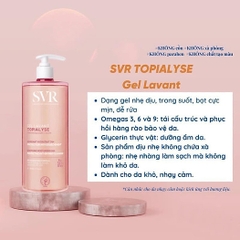Sữa Rửa Mặt Không Xà Phòng Cho Da Khô, Nhạy Cảm SVR Topialyse Gel