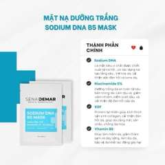 Mặt Nạ Cấp Ẩm, Dưỡng Trắng, Phục Hồi Da Sena Demar Sodium DNA B5