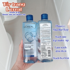 Nước Tẩy Trang Cho Mọi Loại Da 3-in-1 LOreal Paris Micellar Water 400ml