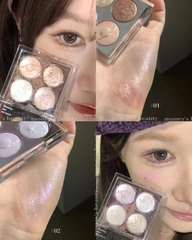 Bảng Nhũ Mắt Dasique Starry Night Shadow Palette 4 Ô