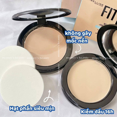 Phấn Phủ Kiềm Dầu Mịn Lì 16H, Che Phủ, Chống Nắng SPF32 PA+++ Maybelline New York Fit Me