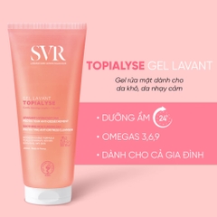 Sữa Rửa Mặt Không Xà Phòng Cho Da Khô, Nhạy Cảm SVR Topialyse Gel