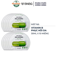 Mặt Nạ Miếng BNBG Dưỡng Ẩm, Hỗ Trợ Dưỡng Trắng, Cải Thiện Làn Da Hàn Quốc (Vitamin A, B, B3, E)