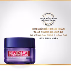 Kem Dưỡng Ban Đêm L'oréal Revitalift Hyaluronic Acid Line Plumping Dream Cream Night