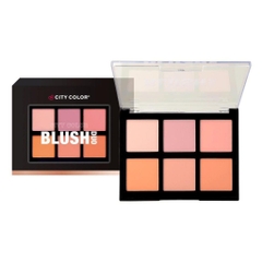 Bảng Phấn Má Hồng 6 Ô City Color Blush Duo Palette