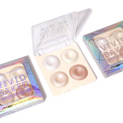 Phấn Bắt Sáng MSYAHO 4 Color Power Highlight Makeup Palette Glitter Eyeshadow Palette Gold Bronze
