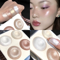 Phấn Bắt Sáng MSYAHO 4 Color Power Highlight Makeup Palette Glitter Eyeshadow Palette Gold Bronze