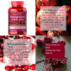 Viên Uống Chống Nắng Puritan’s Pride Pomegranate Extract 250mg Puritan's Pride