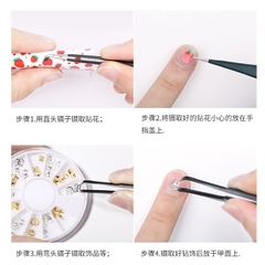 Nhíp Mũi Nhọn Gắn Mi Giả , Đá Nail
