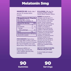 Kẹo Dẻo Ngủ Ngon Natrol Gummies Melatonin 5mg