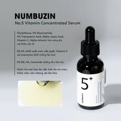 Tinh Chất  Dưỡng Sáng Da   Serum Numbuzin 5+ Vitamin Concentrated