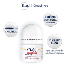 Lăn Nách Khử Mùi EtiaXil Detranspirant Traitement Roll-On Peaux Normales 15ml