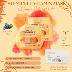 Mặt Nạ Dưỡng Trắng Da Banobagi Stem Cell Vitamin Mask Whitening & Dark Spot Care 30g (Cam)