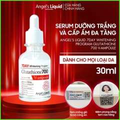 Serum Angel's Liquid Huyết Thanh Hỗ Trợ Dưỡng Trắng Da, Làm Mờ Thâm Nám Angel's Liquid Glutathione 700 V-Ampoule