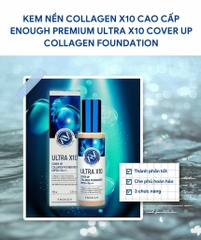 Kem Nền Collagen Ultra X10 Enough Foundation SPF50 100ml