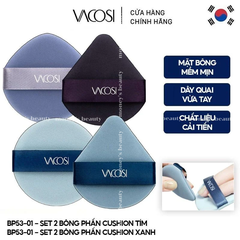 Set 2 Bông Mút Cushion Vacosi Double Side Sponge