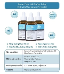Tinh Chất Phục Hồi, Dưỡng Trắng Da Serum Pretty Skin Hydra B5 Max
