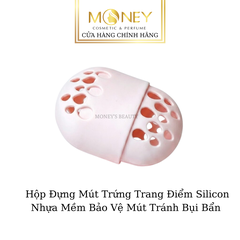 Hộp Đựng Mút Trứng Trang Điểm Silicon Nhựa Mềm Bảo Vệ Mút Tránh Bụi Bẩn