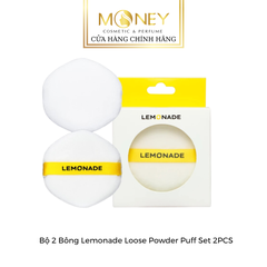 Bông Mút Trang Điểm Tán Bộ 2 bông phấn phủ Lemonade Loose Powder Puff Set 2 pcs