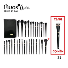 Bộ Trang Điểm Chuyên Nghiệp MUA.s Aura 29 Cây Kèm Túi Chất Lông Mền Mịn