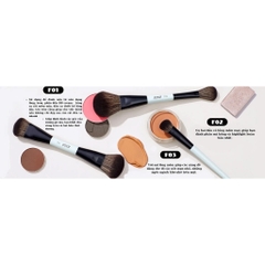 Bộ Cọ Makeup Cá Nhân Cao Cấp  Jessup14-in-10 Duo-End Brush Versatility Collection