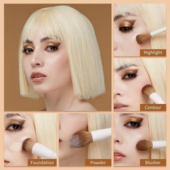 Bộ Cọ Cá Nhân Cao Cấp Lông Mềm Jessup  Light Gray Comprehensive Eye and Face Brush Set