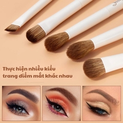 Bộ Cọ Cá Nhân Cao Cấp Lông Mềm Jessup  Light Gray Comprehensive Eye and Face Brush Set