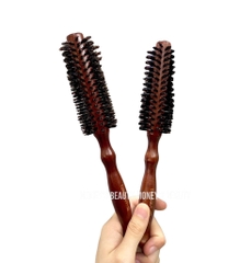 Lược Tròn  Tay Cầm Bằng Gỗ Dùng Tạo Kiểu Tóc Xoăn Mới