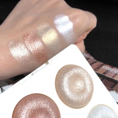 Phấn Bắt Sáng MSYAHO 4 Color Power Highlight Makeup Palette Glitter Eyeshadow Palette Gold Bronze