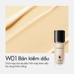 Kem Nền Kiểm Soát Dầu Lâu Trôi Chống Thấm Nước Suốt 24h Carslan Lasting Cover Foundation 30ml