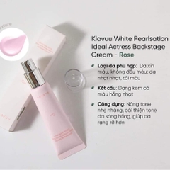 Kem Lót Klavuu White Pearlsation Ideal Actress Backstage Cream SPF30 PA++