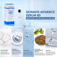 Tinh Chất Serum Cấp Ẩm Phục Hồi, Làm Sáng SKINAVIS Hyaluronic Acid & Niacinamide + B5