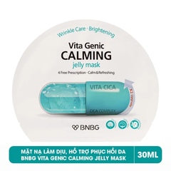 Mặt Nạ Miếng BNBG Dưỡng Ẩm, Hỗ Trợ Dưỡng Trắng, Cải Thiện Làn Da Hàn Quốc Vita Genic Jelly Mask(Xanh Ngọc)