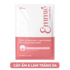 Mặt Nạ Sinh Học Emmié Cấp Ẩm Sâu & Dưỡng Sáng Da 25g Deep Hydrating & Whitening Bio Cellulose Mask