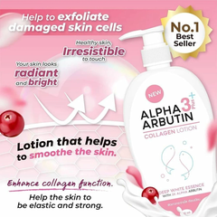Sữa Dưỡng Thể Trắng Da Precious Skin Alpha Arbutin Collagen Lotion 3+Plus