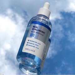 Tinh Chất Cấp Nước Hỗ Trợ Làm Dịu Và Phục Hồi Da Căng Bóng Serum Wellage Real Hyaluronic Blue Ampoule 100
