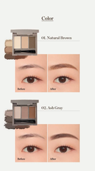 Bột  Phấn Kẻ Chân Mày 3 ô nk Brow Powder Kit fmgt The Face Shop
