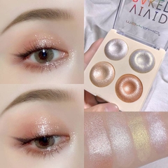 Phấn Bắt Sáng MSYAHO 4 Color Power Highlight Makeup Palette Glitter Eyeshadow Palette Gold Bronze