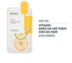 Mặt Nạ Dưỡng Trắng Da Mờ Thâm Mediheal Vita Essential Mask 24ml- Brightening (Vàng)