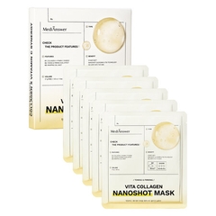 Mặt Nạ Thạch Collagen Nano Sáng Da Căng Bóng MediAnswer Vita Collagen Nanoshot Mask 37g