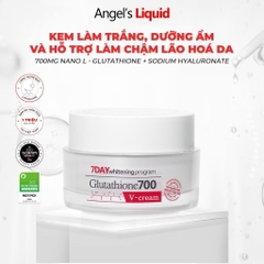 Kem Dưỡng Trắng Da Cấp Ẩm Đa Tầng Angel's Liquid 7 Day Whitening Program Glutathione 700 V-Cream