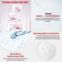 Kem Dưỡng Trắng Da Cấp Ẩm Đa Tầng Angel's Liquid 7 Day Whitening Program Glutathione 700 V-Cream