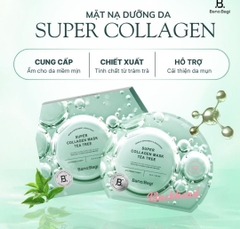 Mặt Nạ Banobagi Tràm Trà Giảm Mụn Đầu Đen Super Collagen Mask Tea Tree Blackhead (Xanh)
