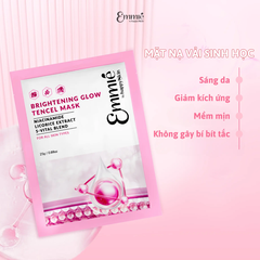 Mặt Nạ Vải Sinh Học Dưỡng Trắng Da Chiết Xuất Cam Thảo Emmie Brightening Glow Tencel Mask
